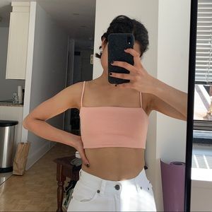 Pink Aritzia bra top / crop top in XXS
